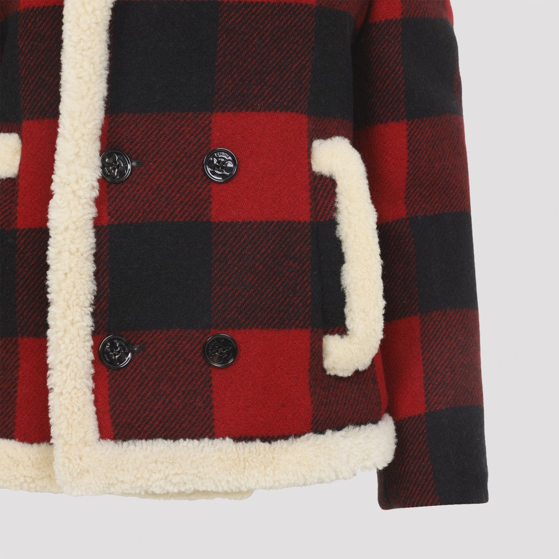 Celine Checkered Double-Breasted Jacket