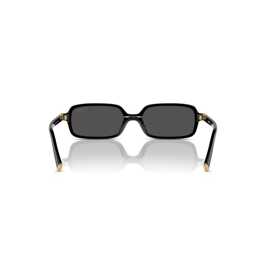Miu Miu 0Mu 11Zs Rectangular Black Acetate Sunglasses
