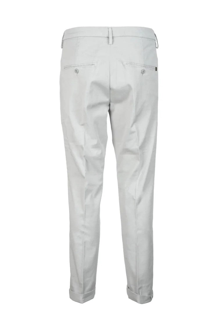 Dondup Stone Slim Fit Trousers With Cuffed Hems
