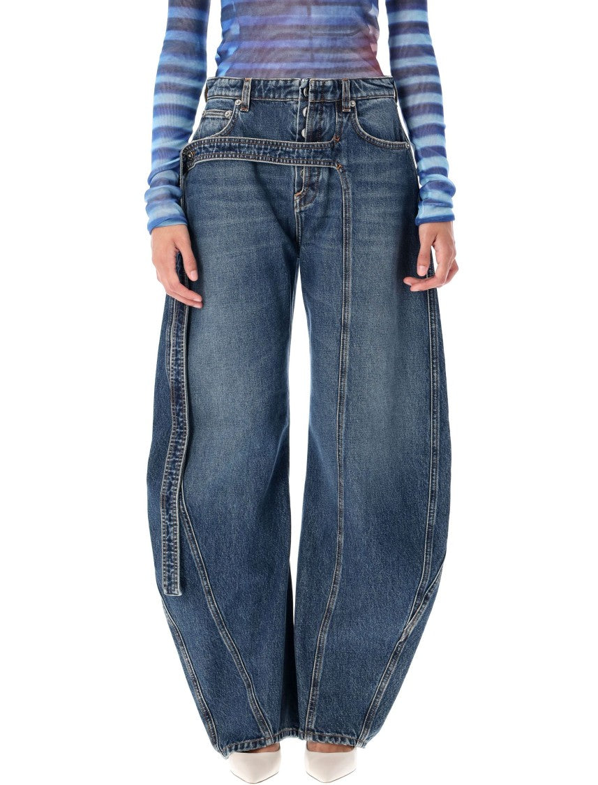 Jean Paul Gaultier Denim Strap Jeans