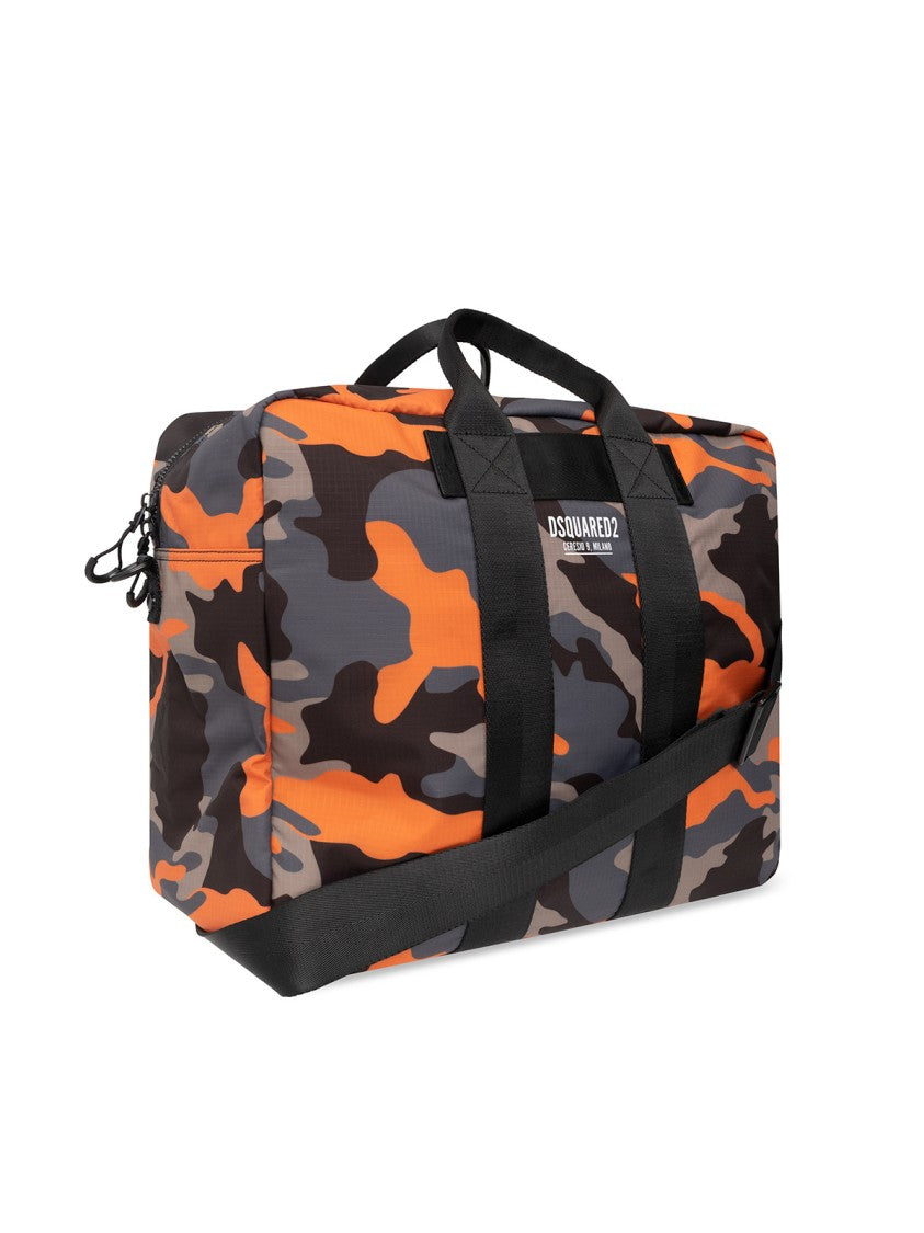 Dsquared2 Ceresio 9 Logo Camo Duffle Bag