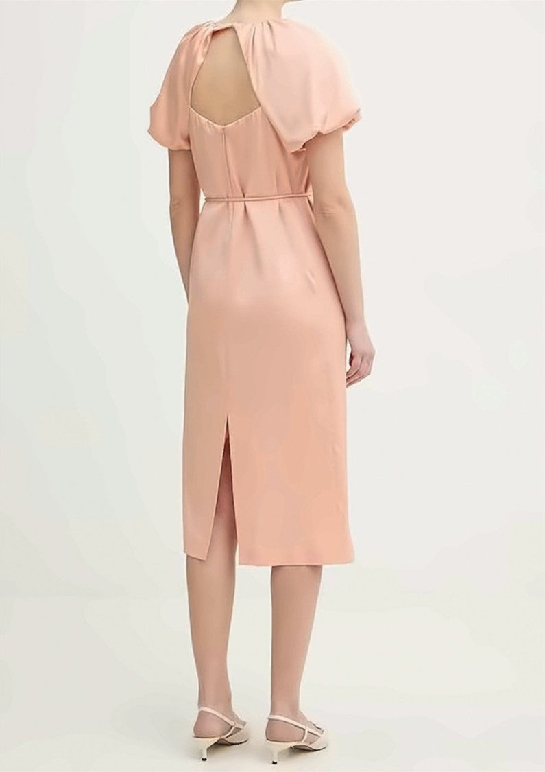 Twin-Set Open Back Midi Dress