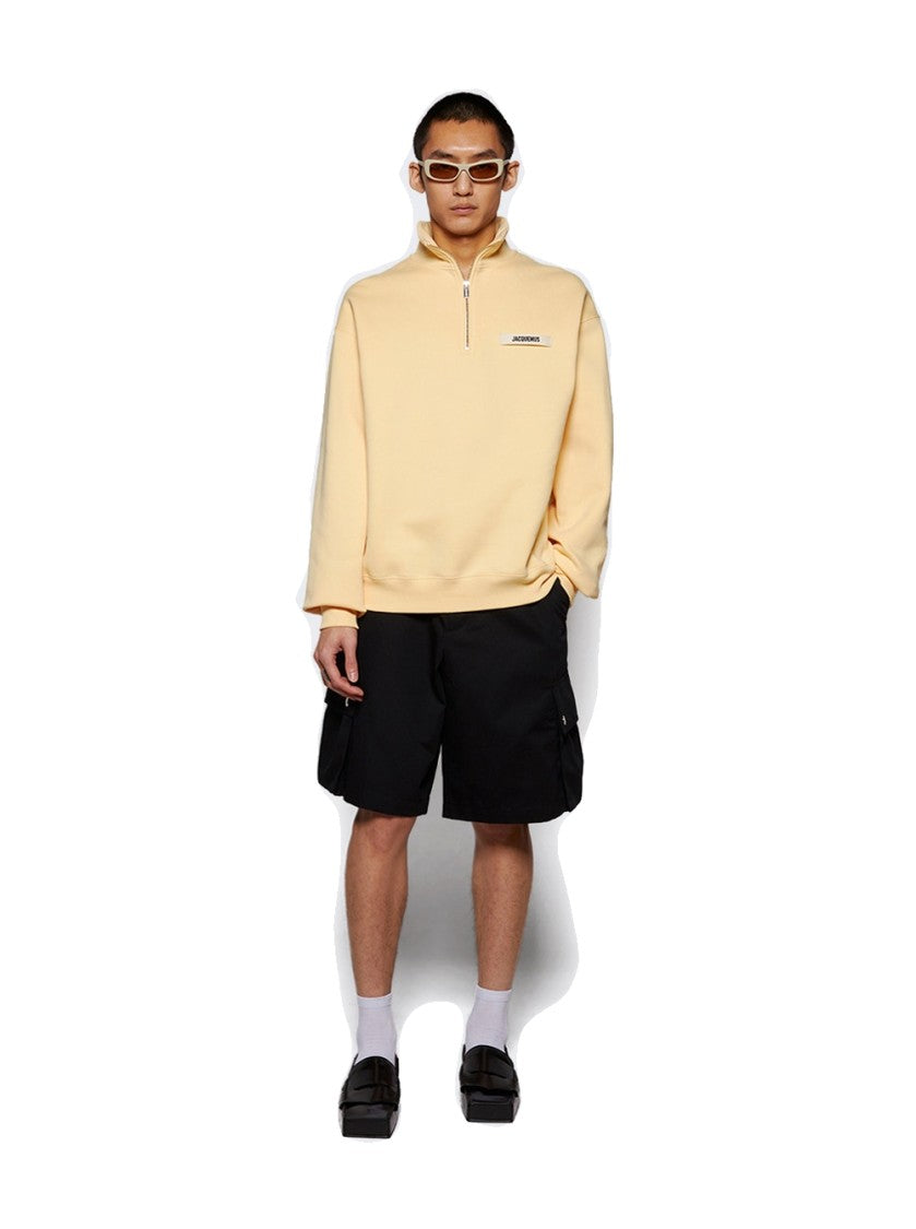 Jacquemus Le Camionneur Gros Grain Sweatshirt Light Beige