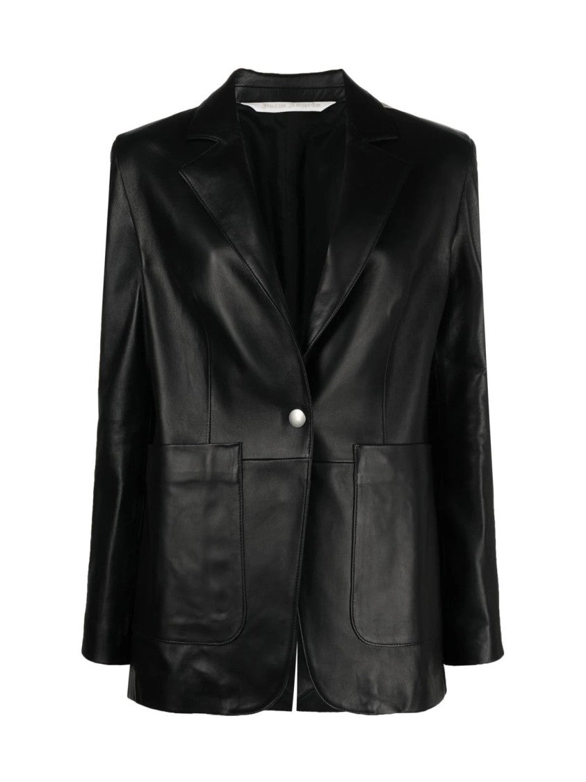 Palm Angels Leather Track Blazer