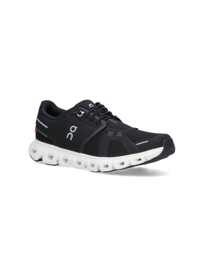 On Cloud 6 Sneakers With Rounded Toe And Textured Rubber Sole