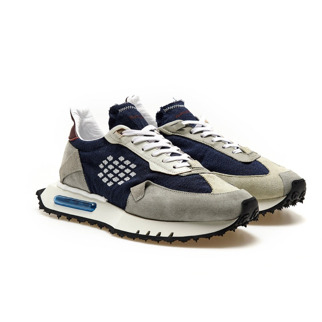 Bepositive Asymmetrical Distressed Canvas Sneakers