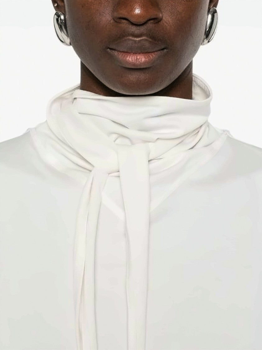Lemaire Loose-Fit Short-Sleeved Top With Scarf Detail