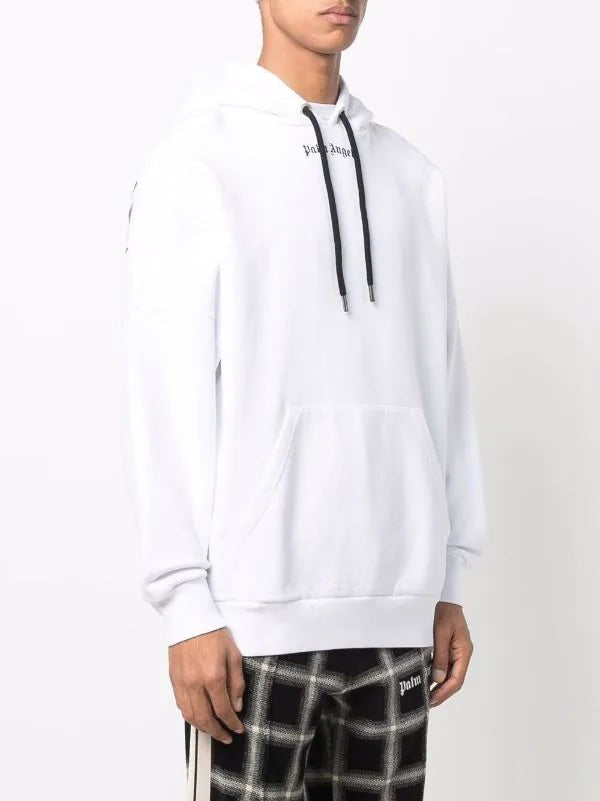 Palm Angels Logo-Print Drawstring Hoodie