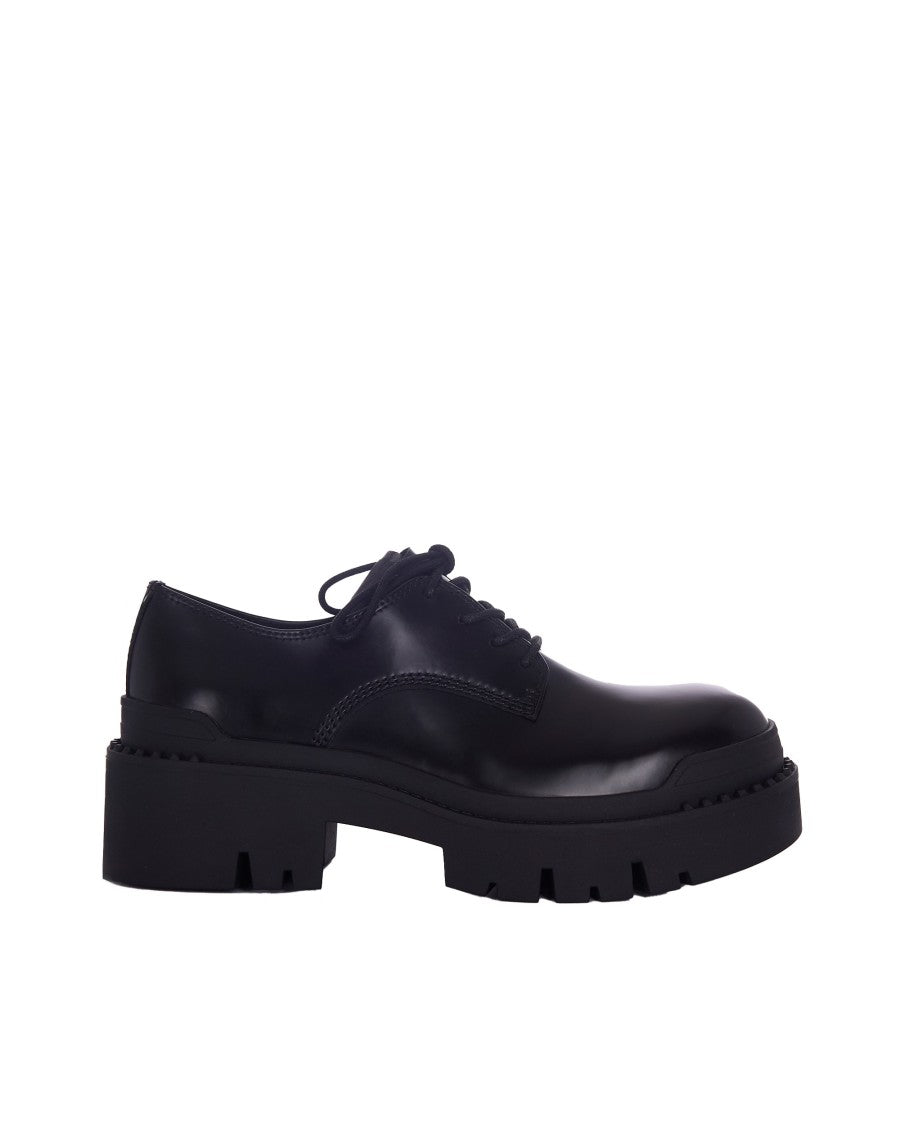 Ash Black Derby Shoes With Platform And Laces