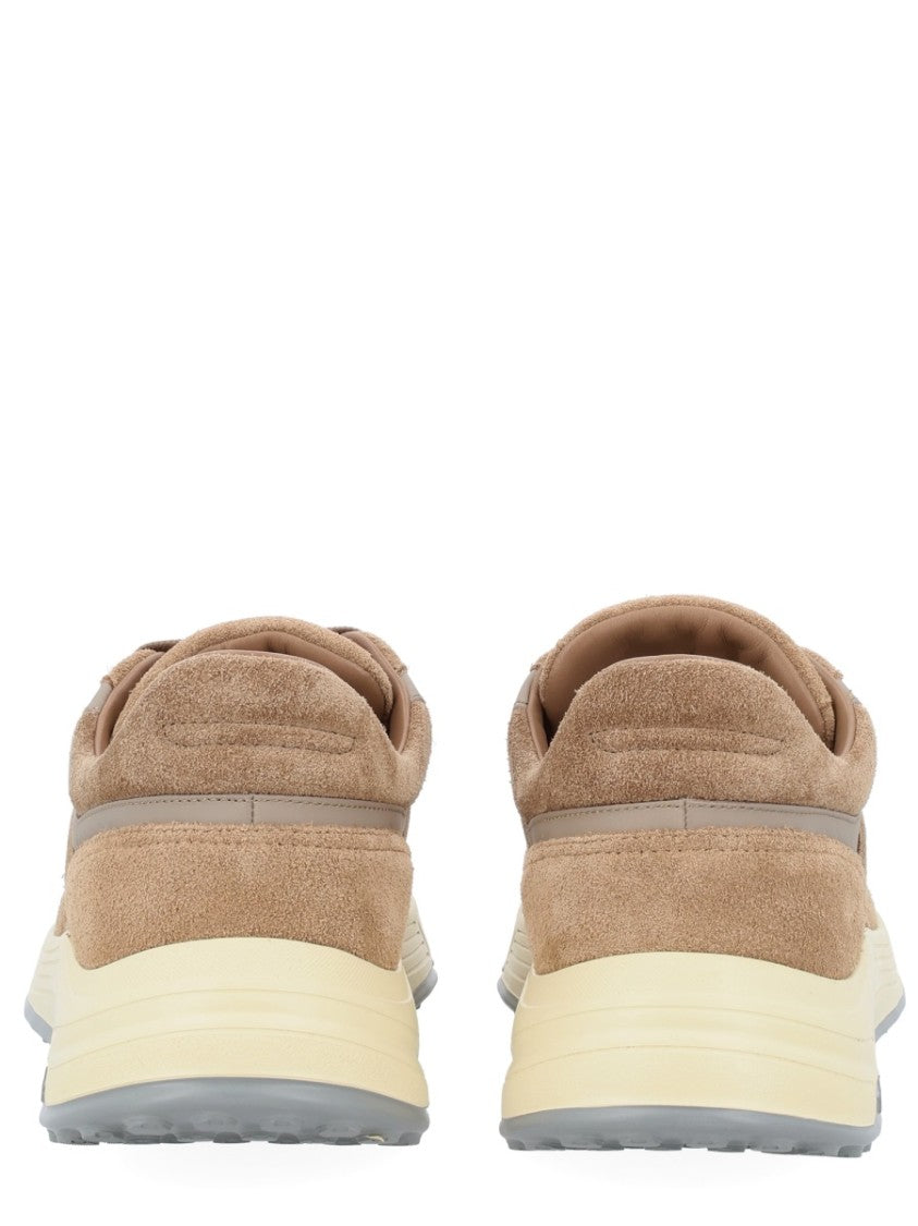 Hogan Hyperlight Tonal Suede Overlays Calfskin Sneakers