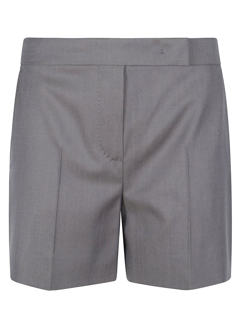 Max Mara Tailored Grey Shorts With Structured Desig