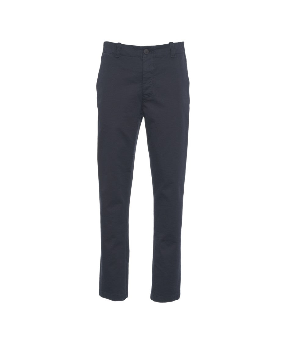 Transit Tailored Blue Chino Pants With Hidden Zipper Closure