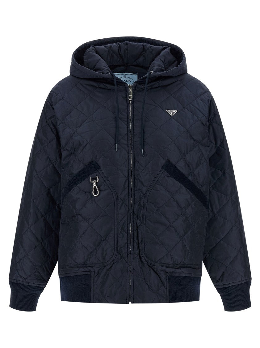 Prada Quilted Hooded Jacket
