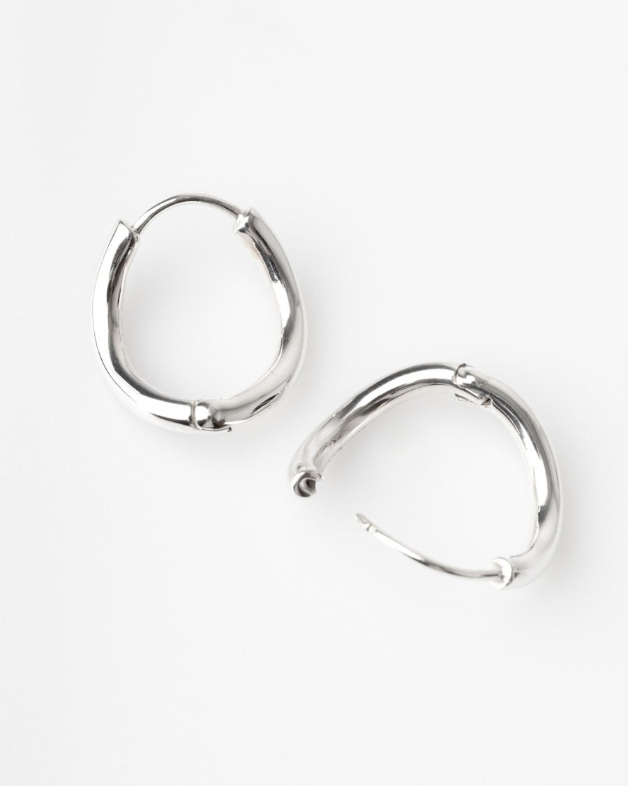 Bar Jewellery Chunky Outline Earrings – Sterling Silver