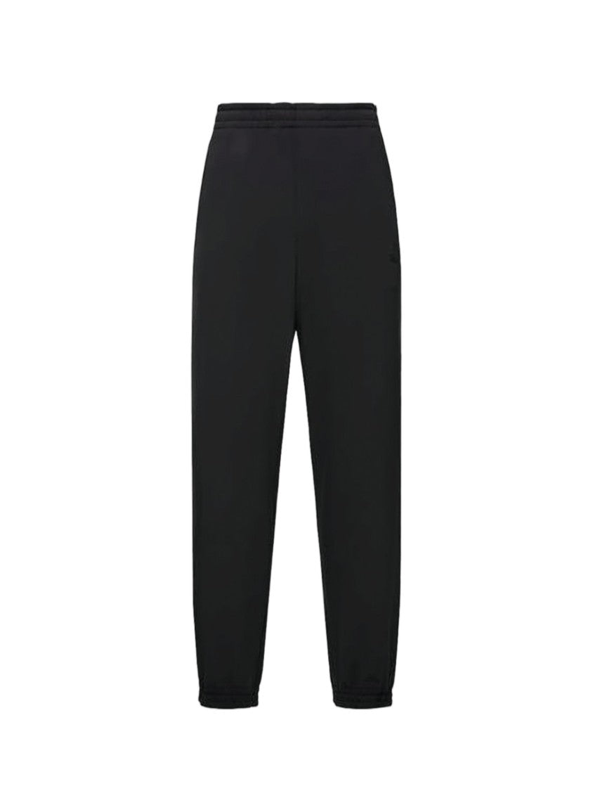 Moncler Tapered Fit Black Casual Pants With Elasticated Waist