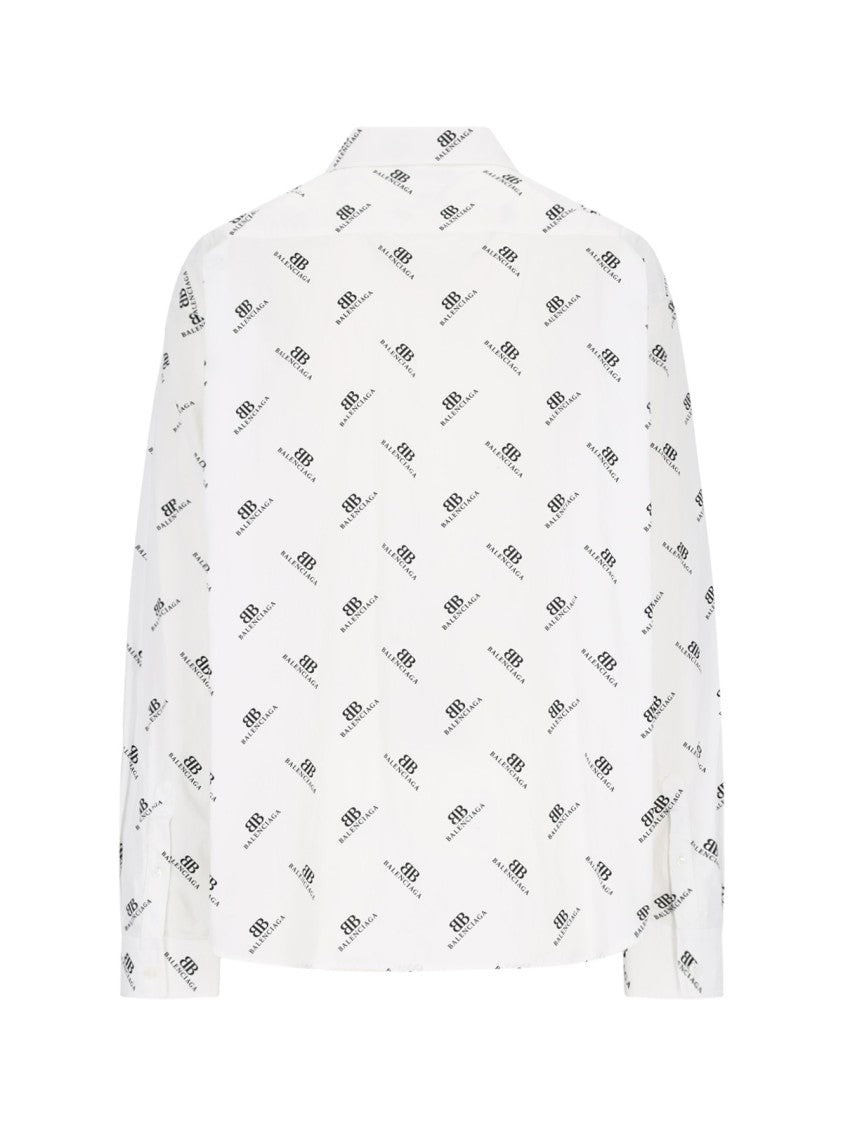 Balenciaga Classic Logo Shirt – White