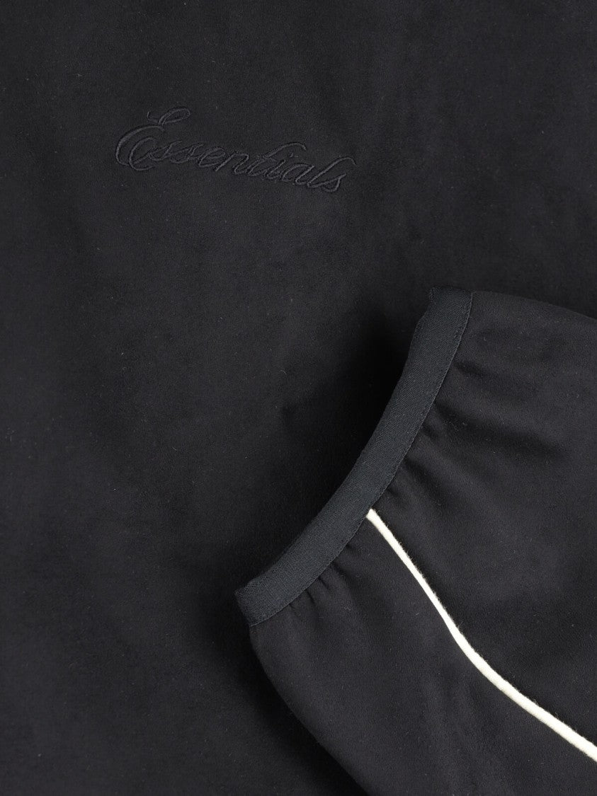 Fear Of God Essentials Black High-Collar Minimalist Zip-Up Jacket