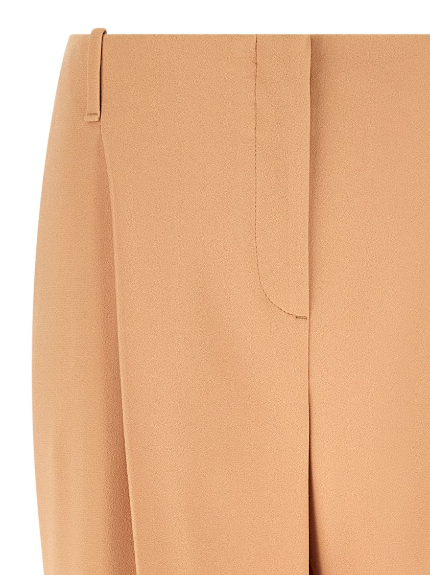 Ermanno Scervino Palazzo Trousers With Wide Leg And Smooth Finish