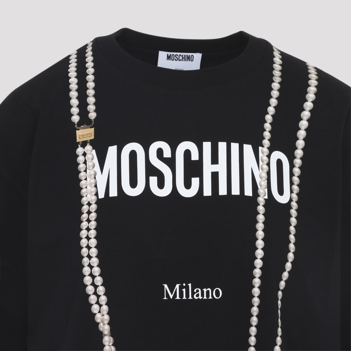 Moschino Black Cotton T-Shirt