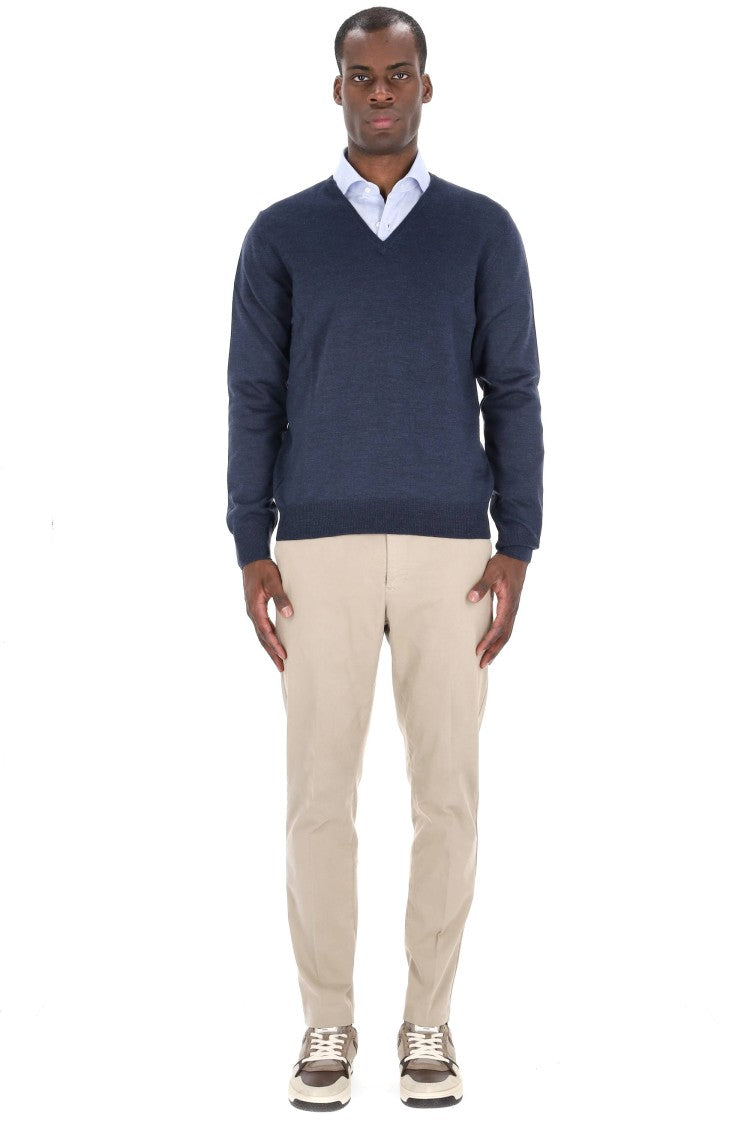 Barba Virgin Wool V-Neck Sweater