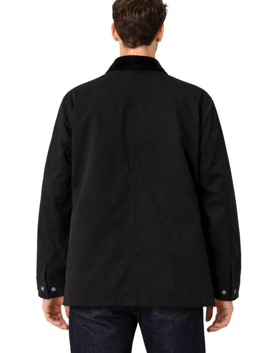 Carhartt Wip Blue Destroy Wash Splatter Denim Og Michigan Coat