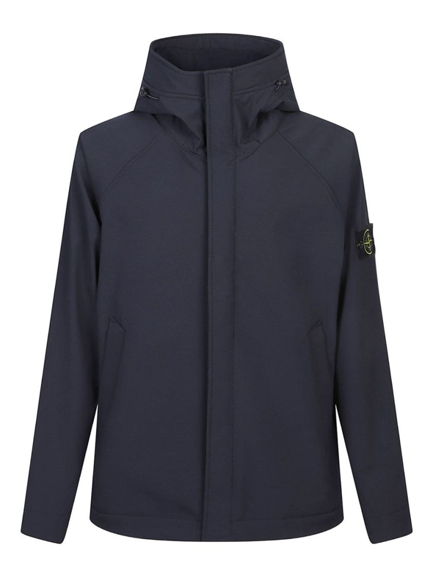 Stone Island Hooded Parka In Durable Technical Fabric