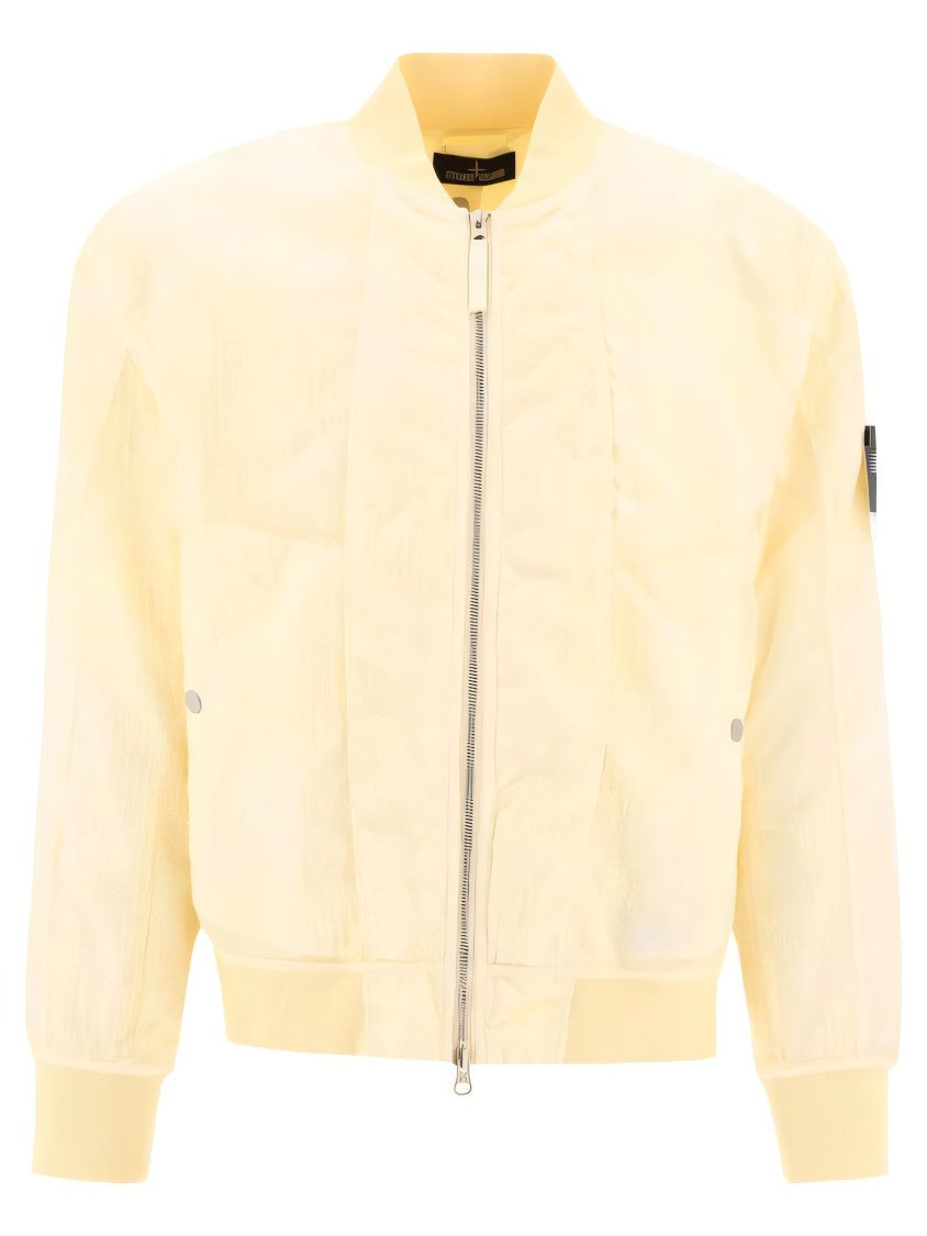 Stone Island Bomber Jacket With Subtle Texture