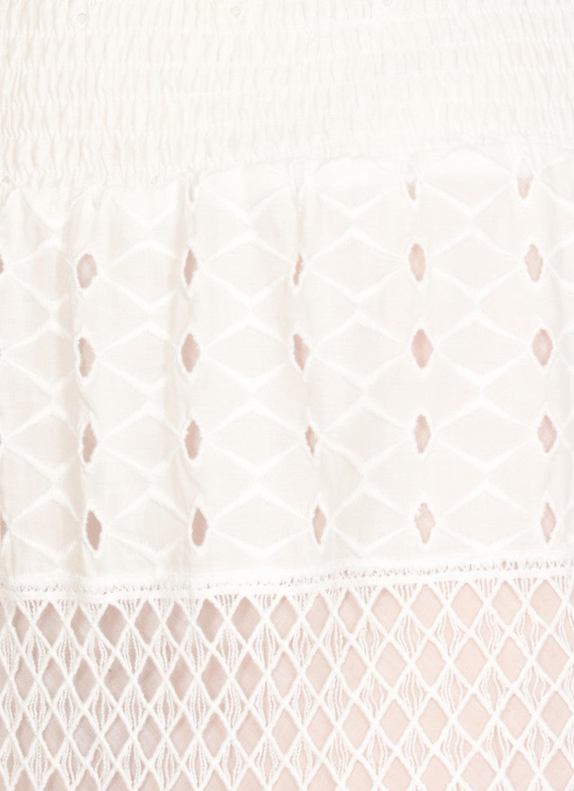 Temptation Maxi Skirt With Intricate Lace Detailing