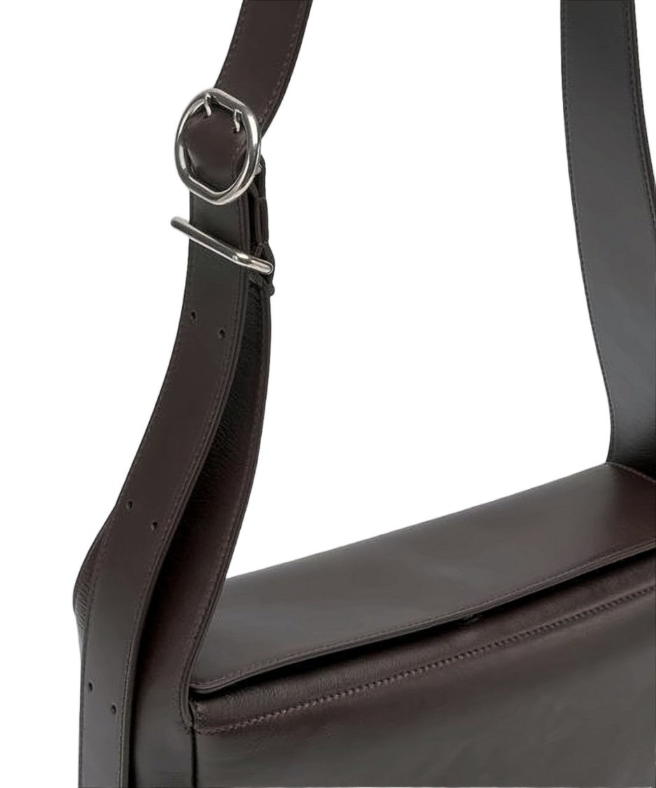 Jil Sander Smooth Polished Rectangular Shoulder Bag