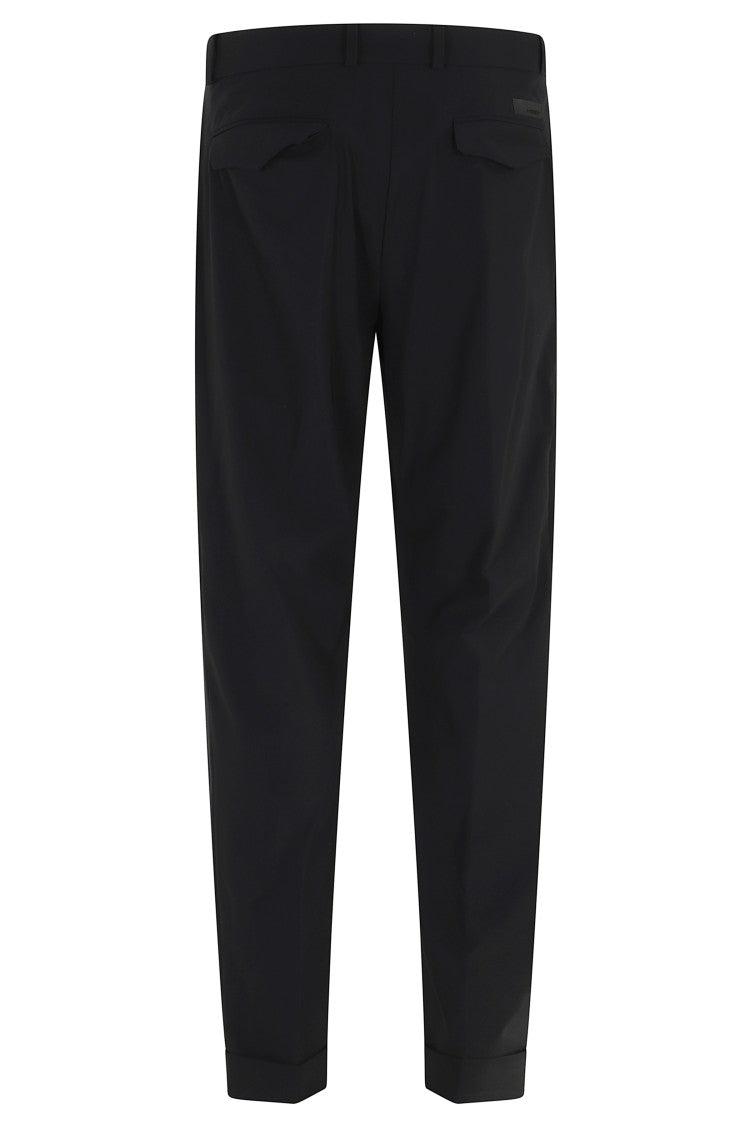 Rrd Black Surflex Chino Double Pence Belt-Loops Polyamide Chino Pants