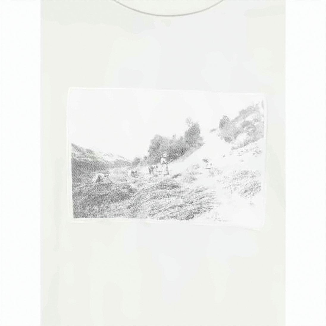 Jacquemus White Long-Sleeve T-Shirt With Subtle Photographic Prints