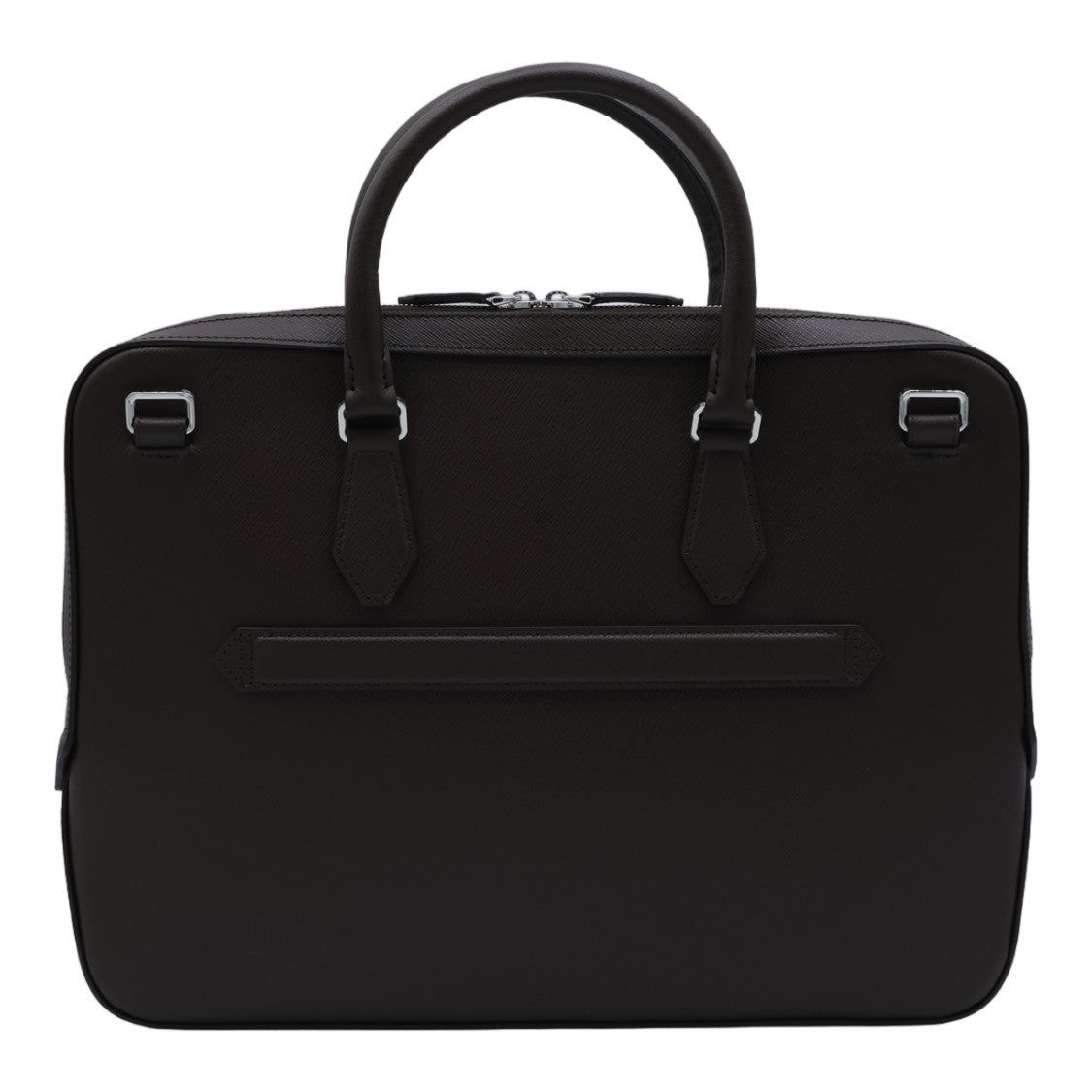 Montblanc Structured Black Briefcase-Style Bag With Iconic Emblem