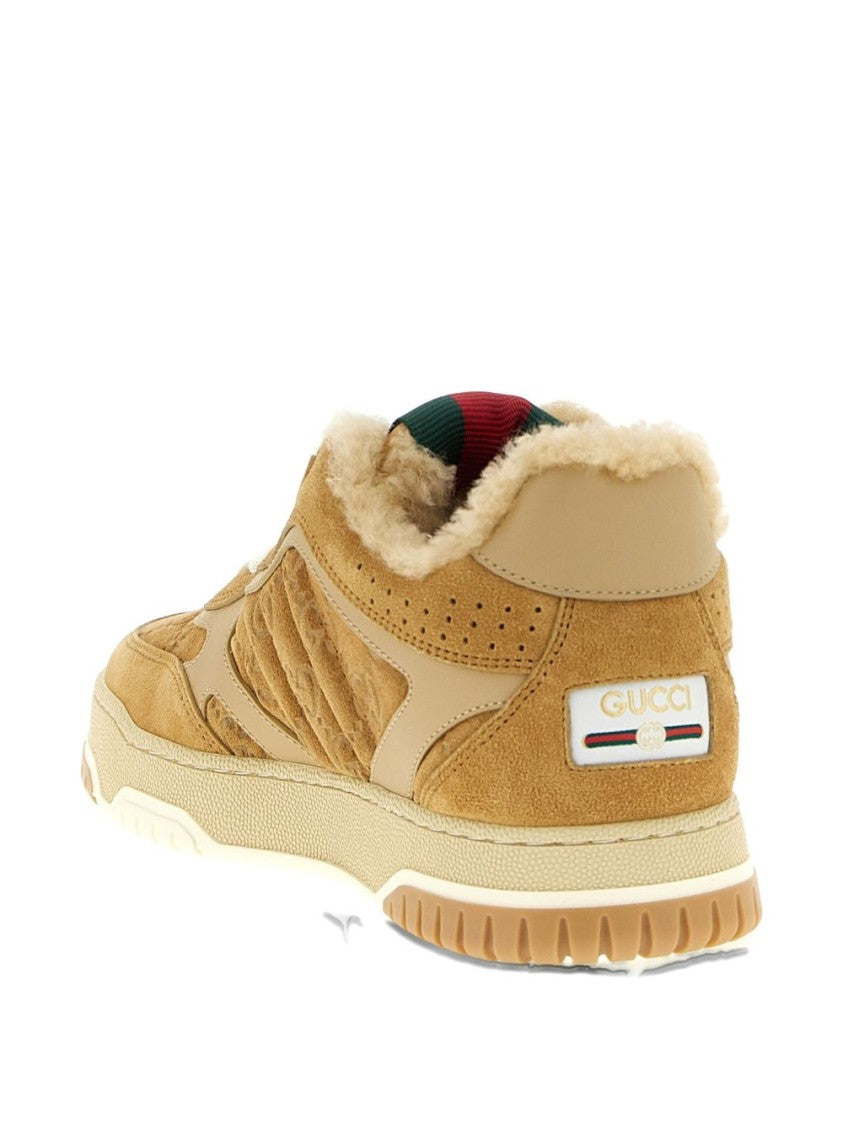 Gucci Re-Web Sneaker With Merino Wool Lining