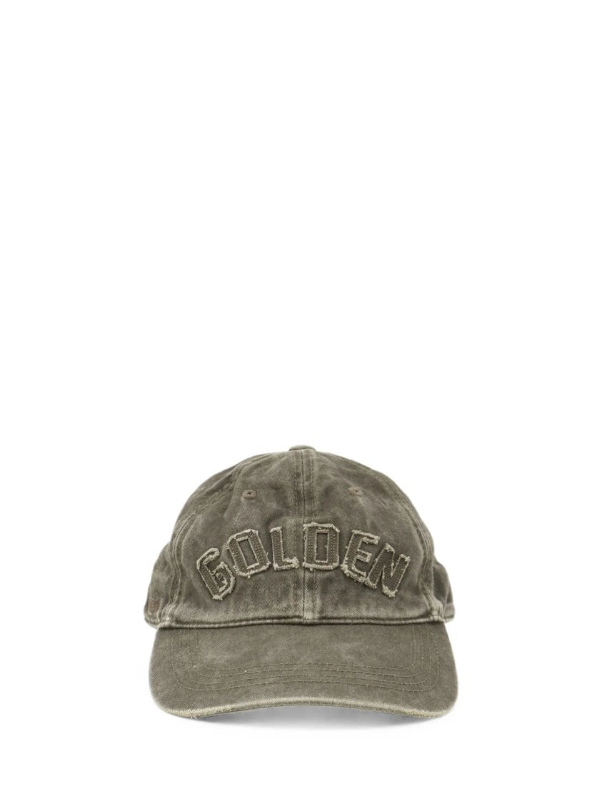 Golden Goose Green Cotton Baseball Cap