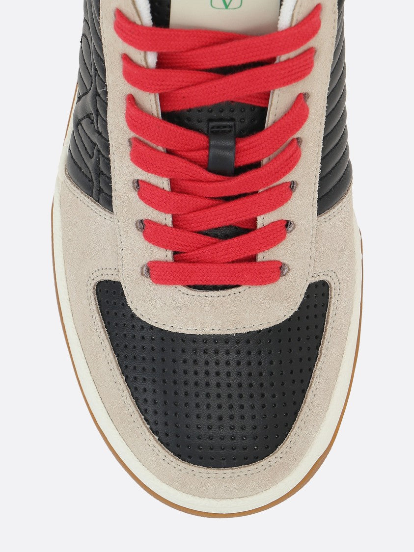 Valentino Suede Mixed Sneakers