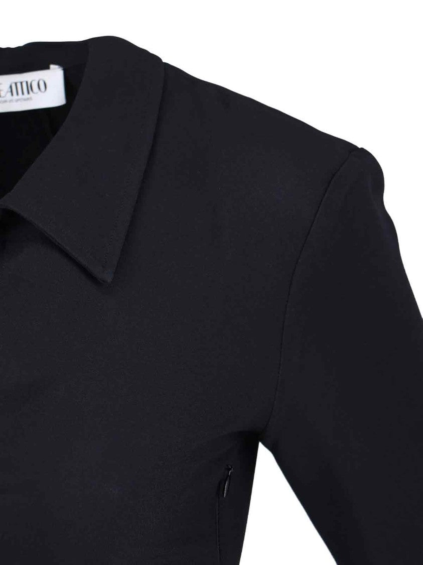 The Attico Mini Dress With Deep V-Neck