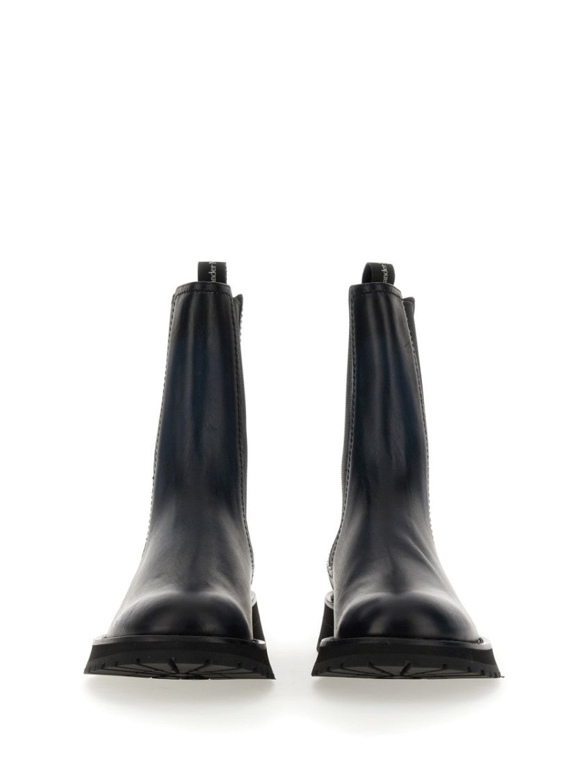 Alexander Mcqueen Polished Leather Boot