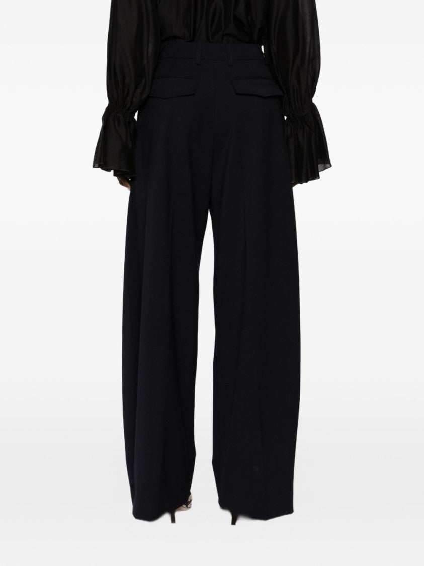 The Latest High-Waisted Pleated Wide-Leg Trousers