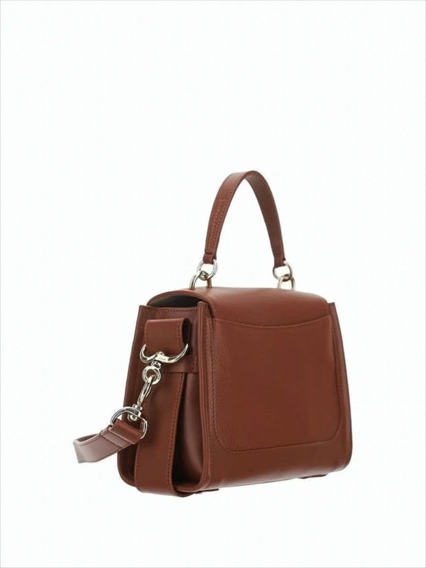 Chloé Structured Calf Leather Tote Bag