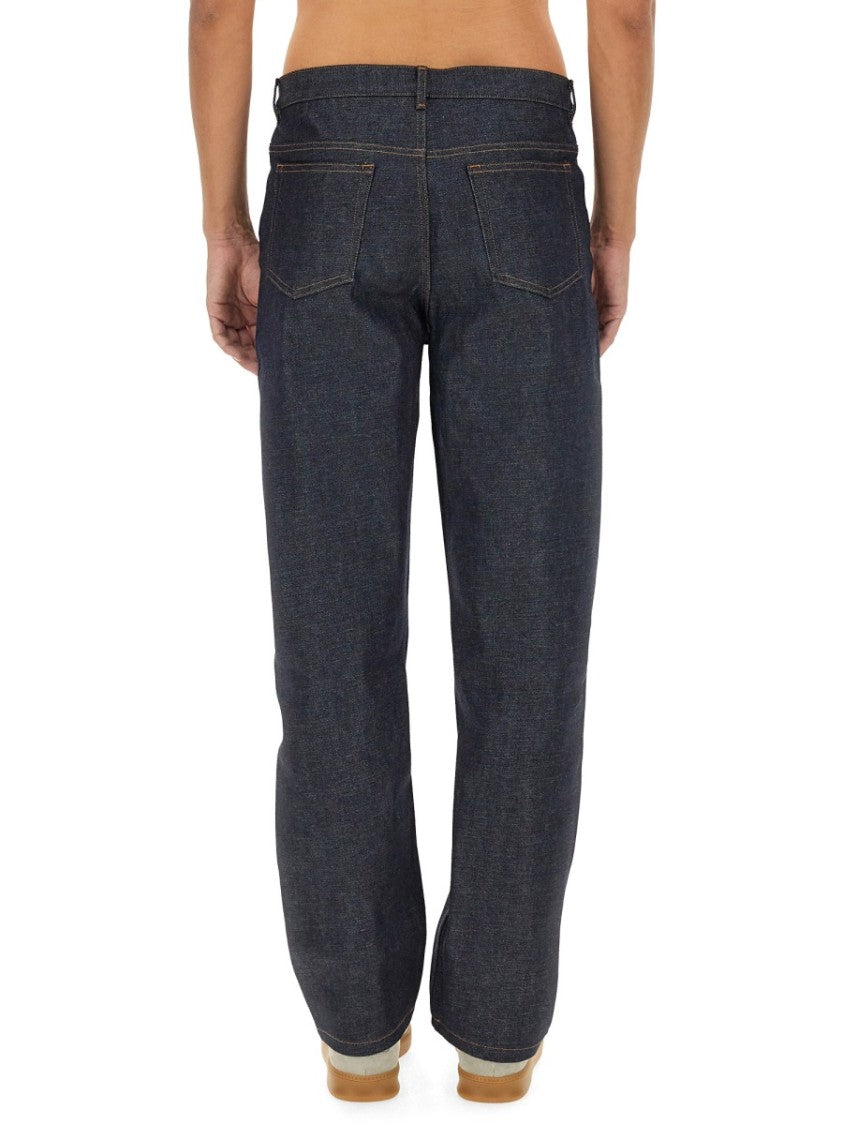 A.P.C. Dark Indigo Fairfax Straight-Leg Cotton Jeans