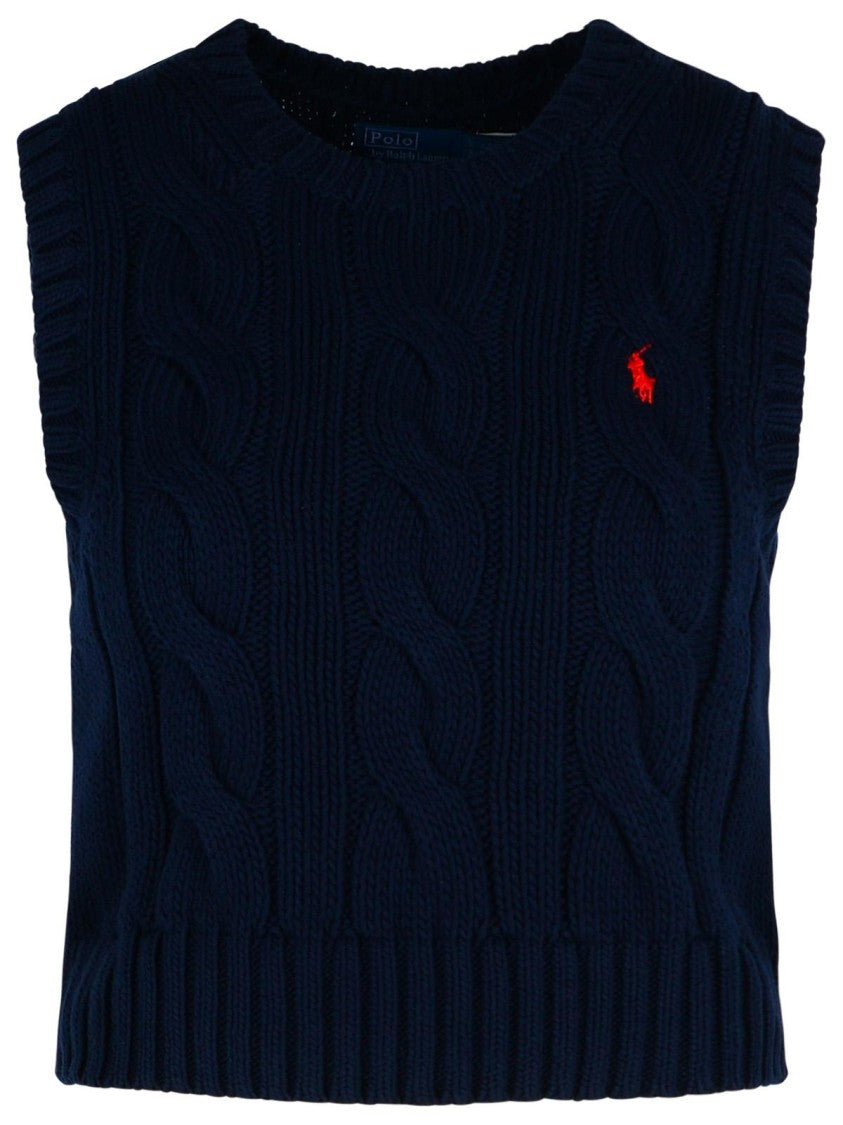 Polo Ralph Lauren Blue Cotton Vest