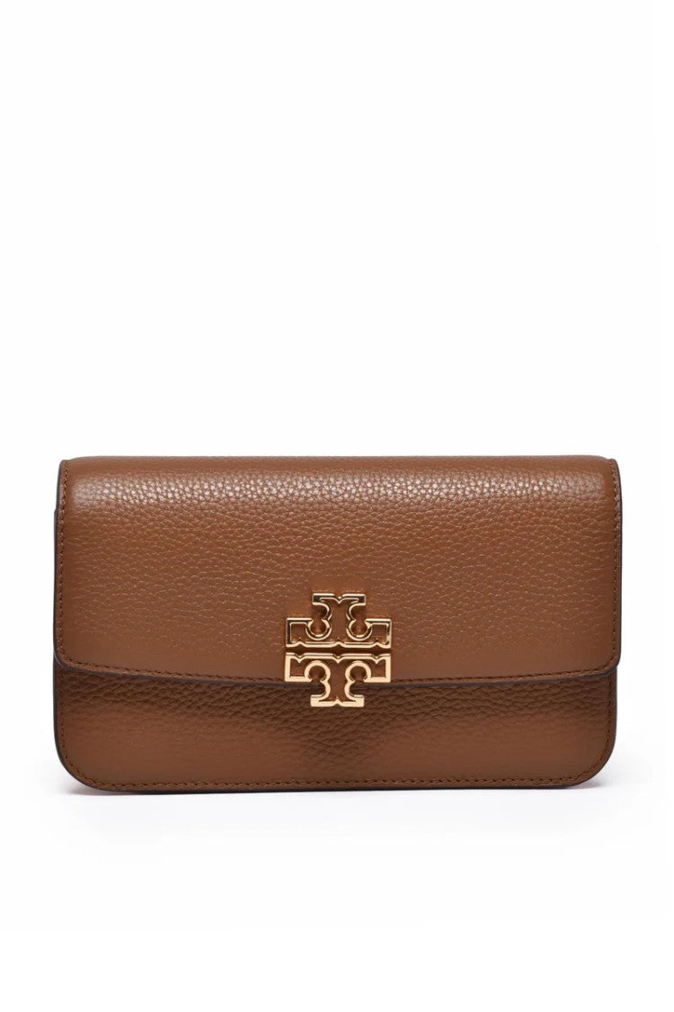 Tory Burch Britten Chain Wallet Shoulder Bag - Brown