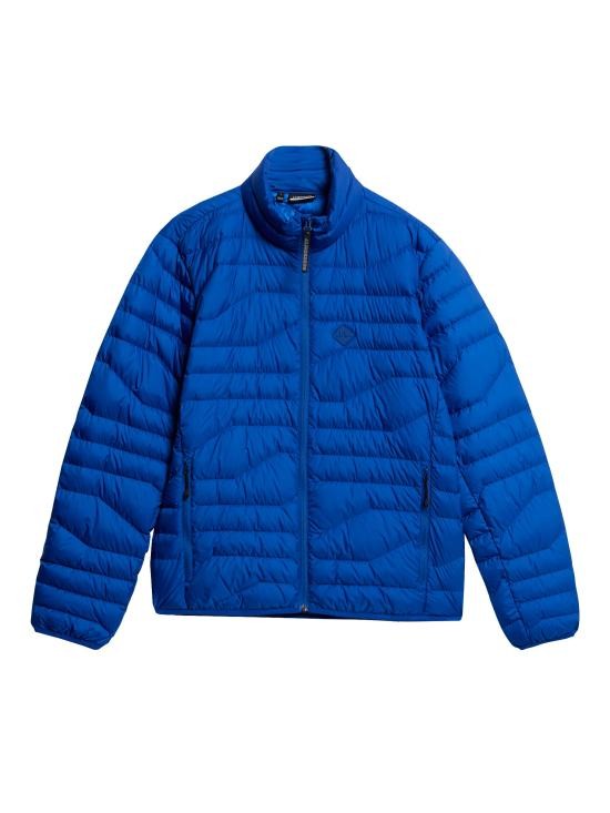 J Lindeberg Lightweight Padded Jacket With Horizontal Quilting And Stand Collar