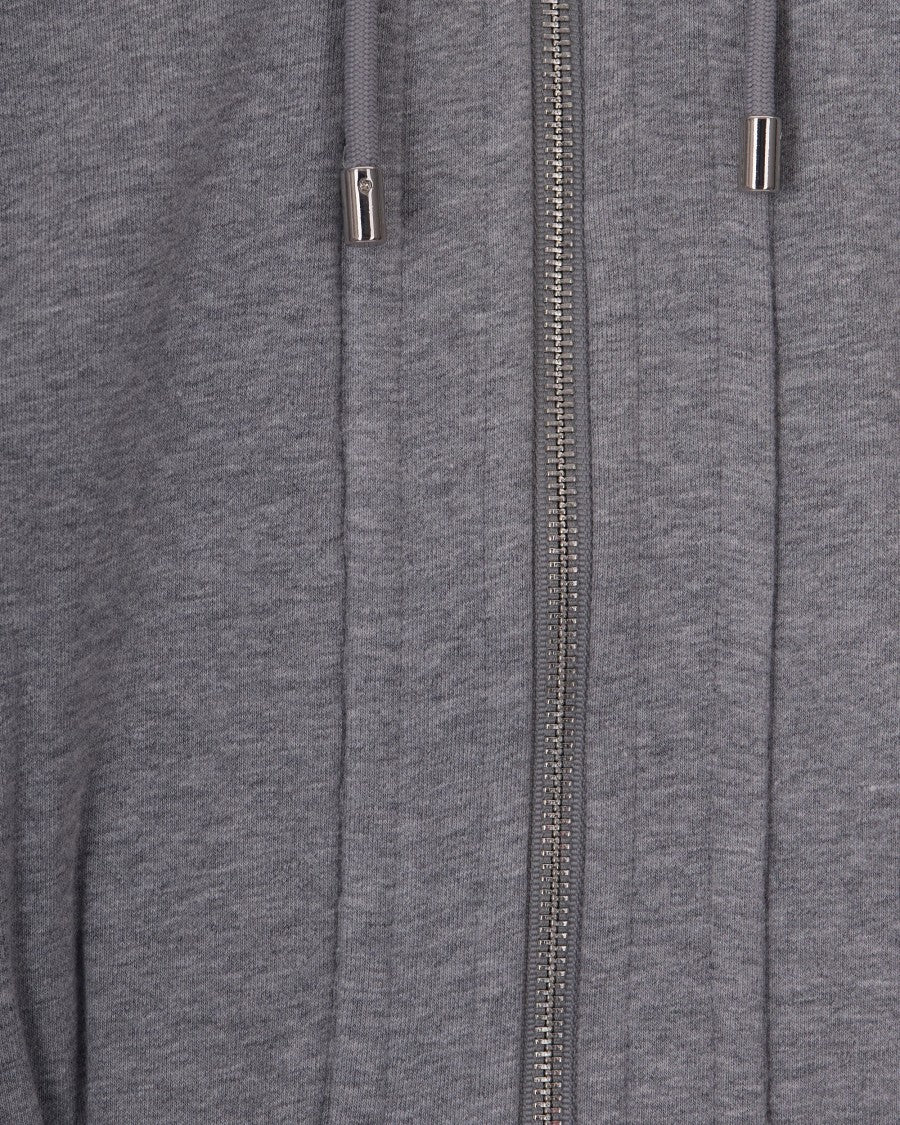 Sportmax Grey Fashion Cotton-Blend Hoodie