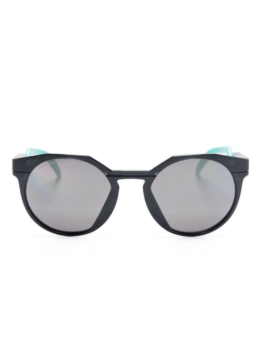 Oakley Round Frame Acetate Sunglasses With Grey Tinted Lenses