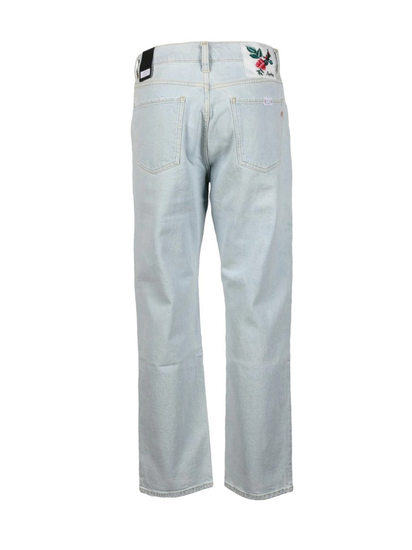 Replay Light Blue Slim Fit Jeans With Classic Five-Pocket Design