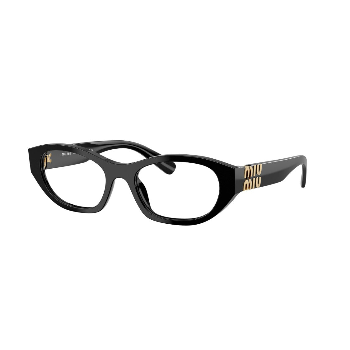 Miu Miu 0Mu 03Wv Translucent Acetate Eyeglasses With Gold-Tone Accents