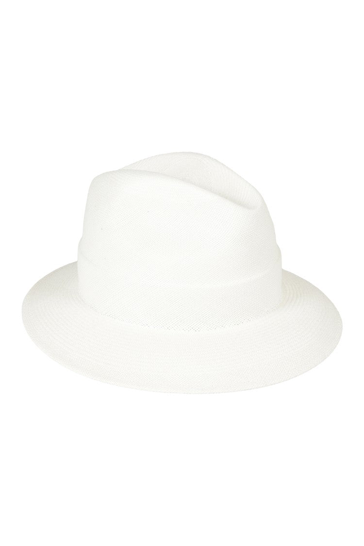 Barbisio White Wide-Brimmed Barbisio Zelda Hat