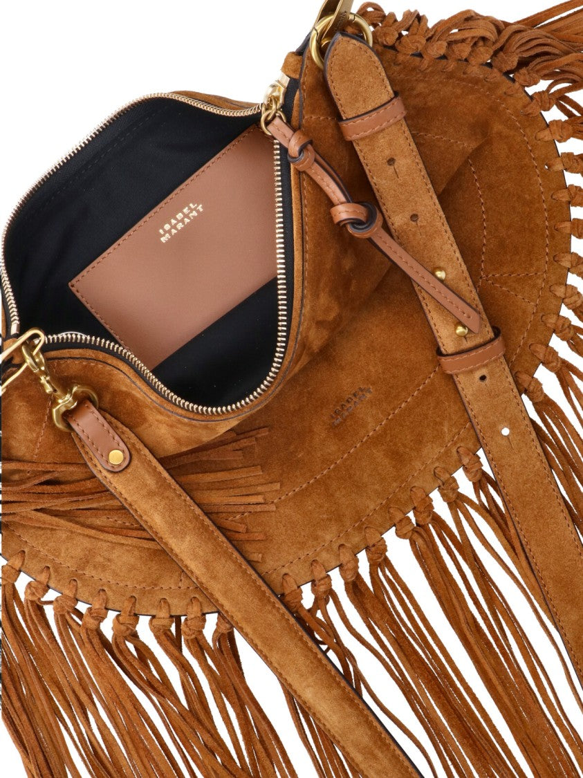 Isabel Marant Brown Oskan Soft Suede Shoulder Bag