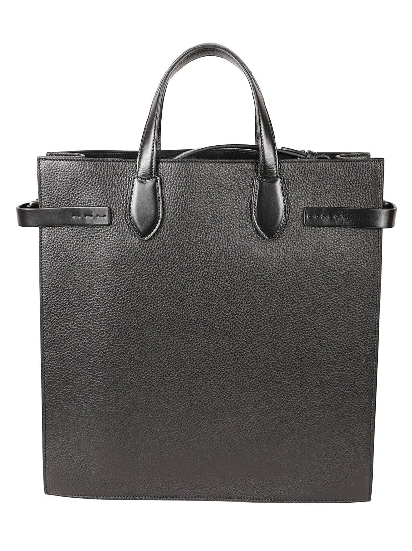 Valentino Garavani Rectangular Textured Leather Bag With Adjustable Straps